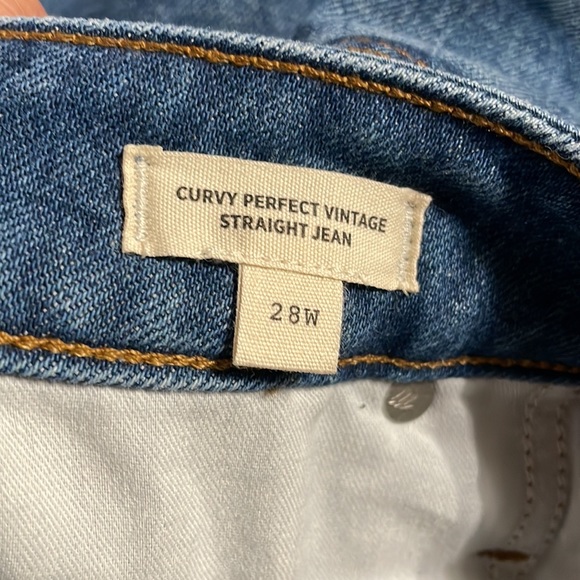 Madewell Curvy Perfect Vintage Straight Jean in Mayfield Wash - Picture 10 of 15